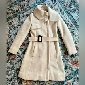 Soia and Kyo wool coat ivory size XXS